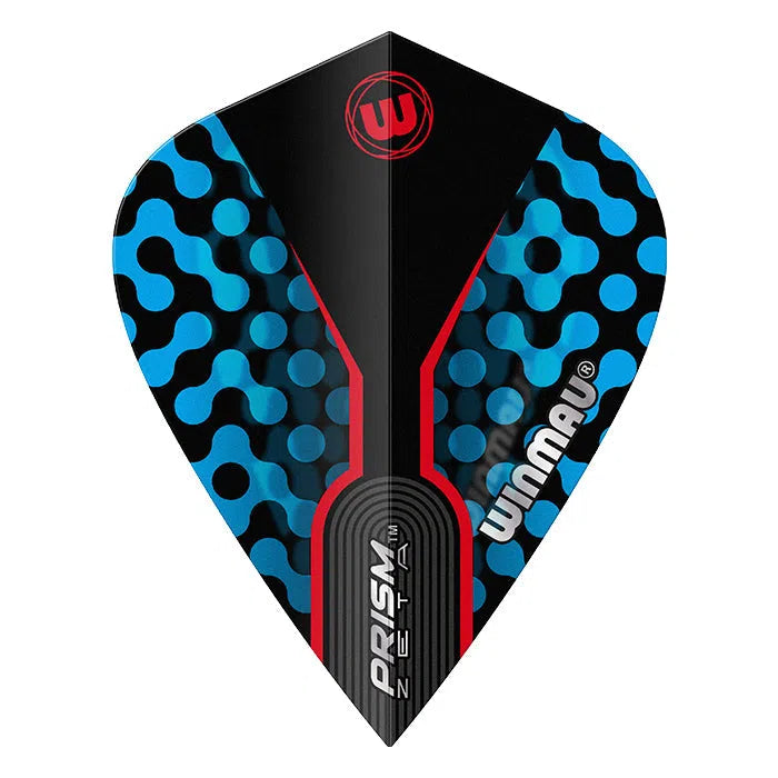 Winmau Prism Zeta Black and Blue Kite Flights