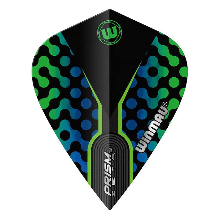 Winmau Prism Zeta Blue and Green Kite Flights