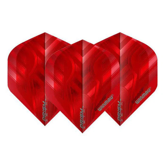 Winmau Prism Zeta Extra Thick Standard Red Flights