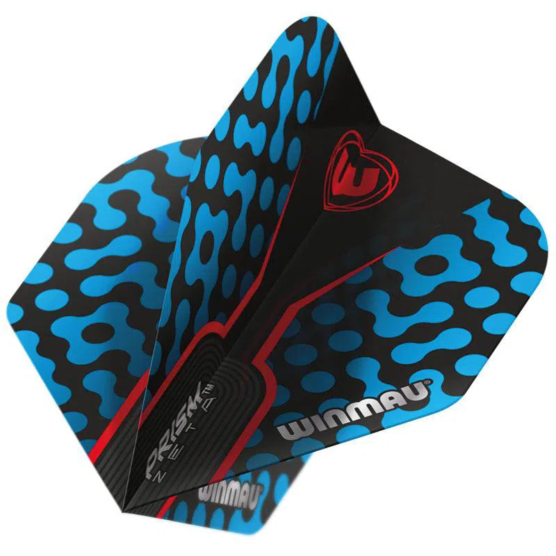 Winmau Prism Zeta Thick Extra Standard Black, Blue and Red Flights