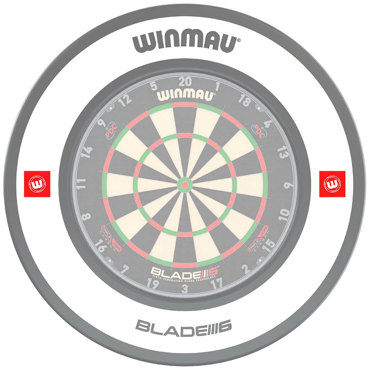 Winmau ProLine 1.0 White Dartboard Surround