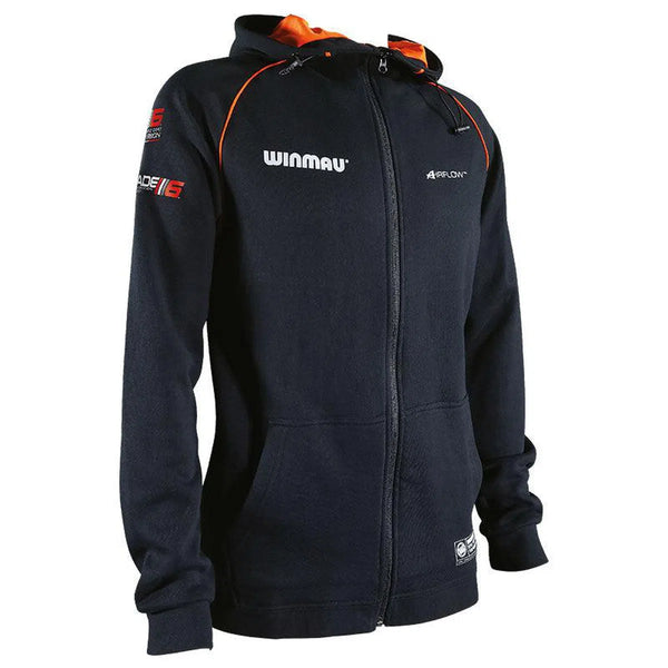 Winmau Pro-Line Hoodie Blade 6 - Black-1-Small-Premier Darts