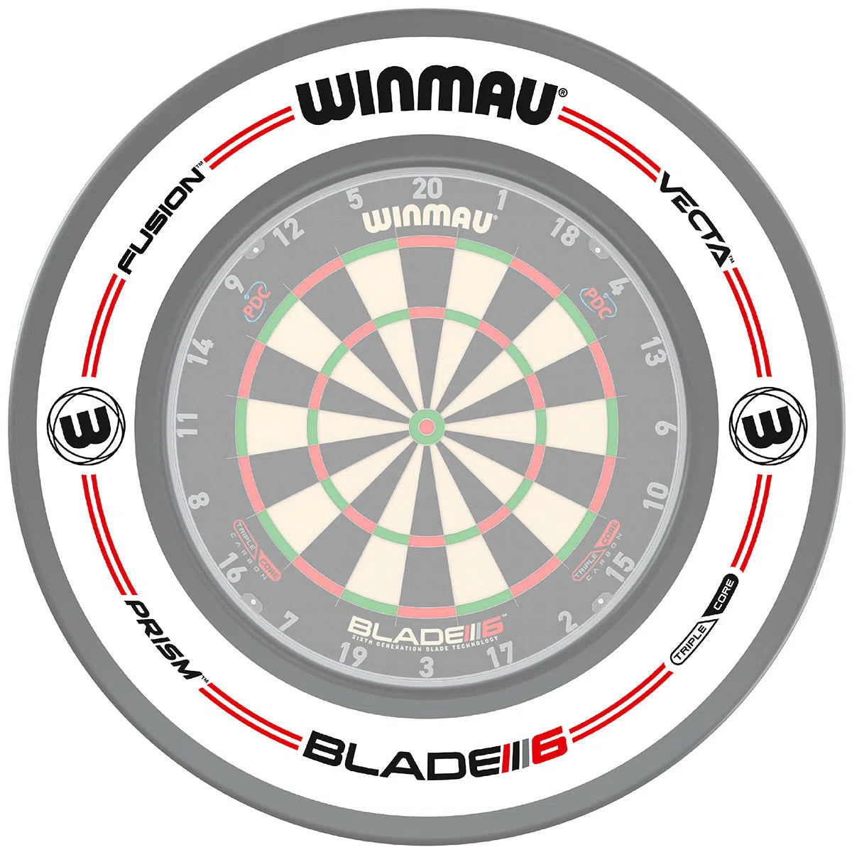 Winmau ProLine Original White Dartboard Surround