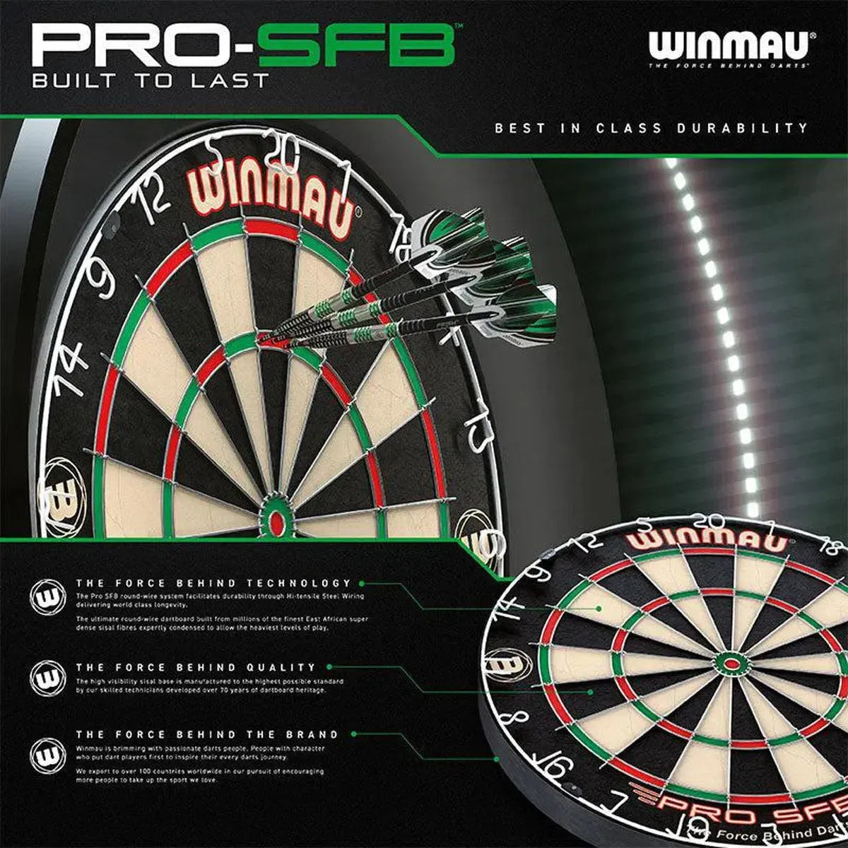 Winmau Pro SFB Dartboard-3-Premier Darts