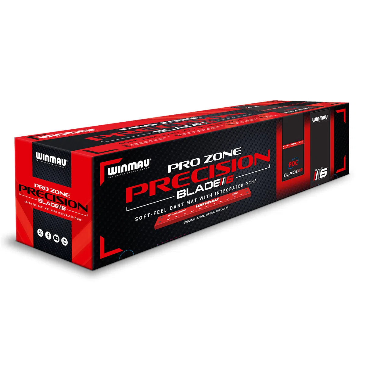 Winmau Pro Zone Precision Blade 6 Soft Feel Dart Mat and Integrated Oche