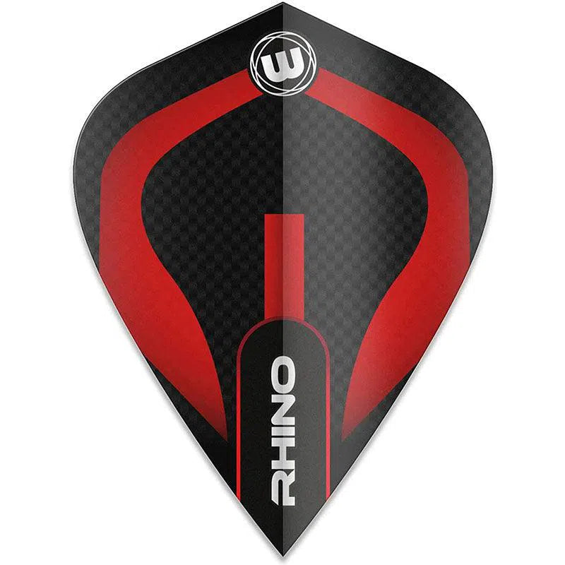 Winmau Rhino Extra Thick Kite Black and Red Flights