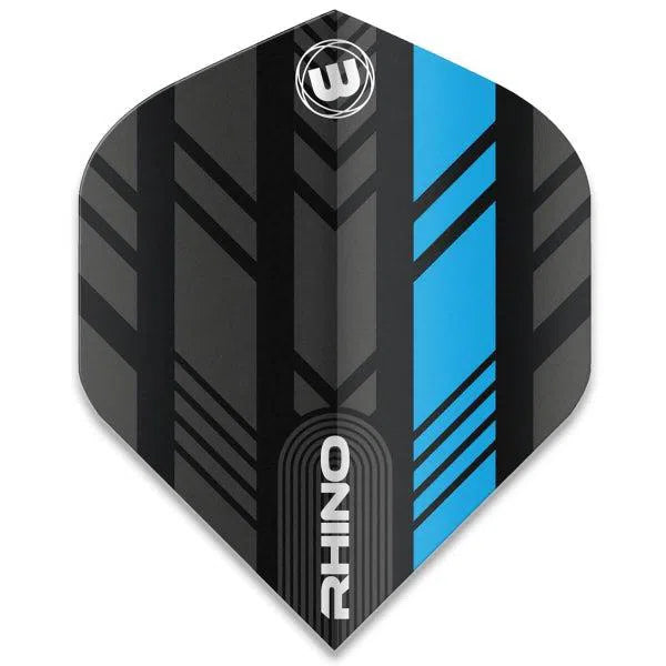 Winmau Rhino Extra Thick Standard Black and Blue Flights
