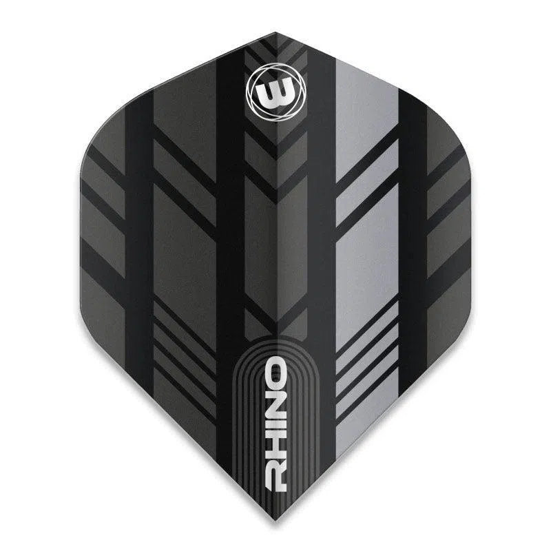 Winmau Rhino Extra Thick Standard Black and Grey Flights