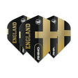 Winmau Rhino Extra Thick Standard "England" Black and Gold Flights