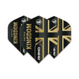 Winmau Rhino Extra Thick Standard "United Kingdom" Black and Gold Flights