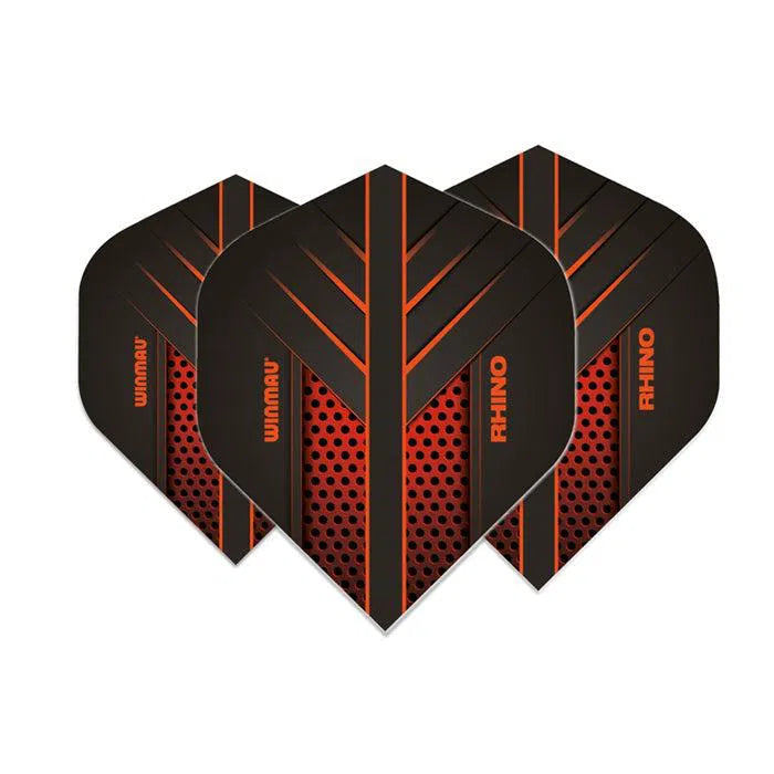 Winmau Rhino Standard Danny Noppert Black and Orange Flights