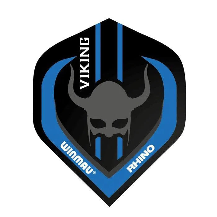 Winmau Rhino Standard Extra Thick Black and Blue Viking Flights