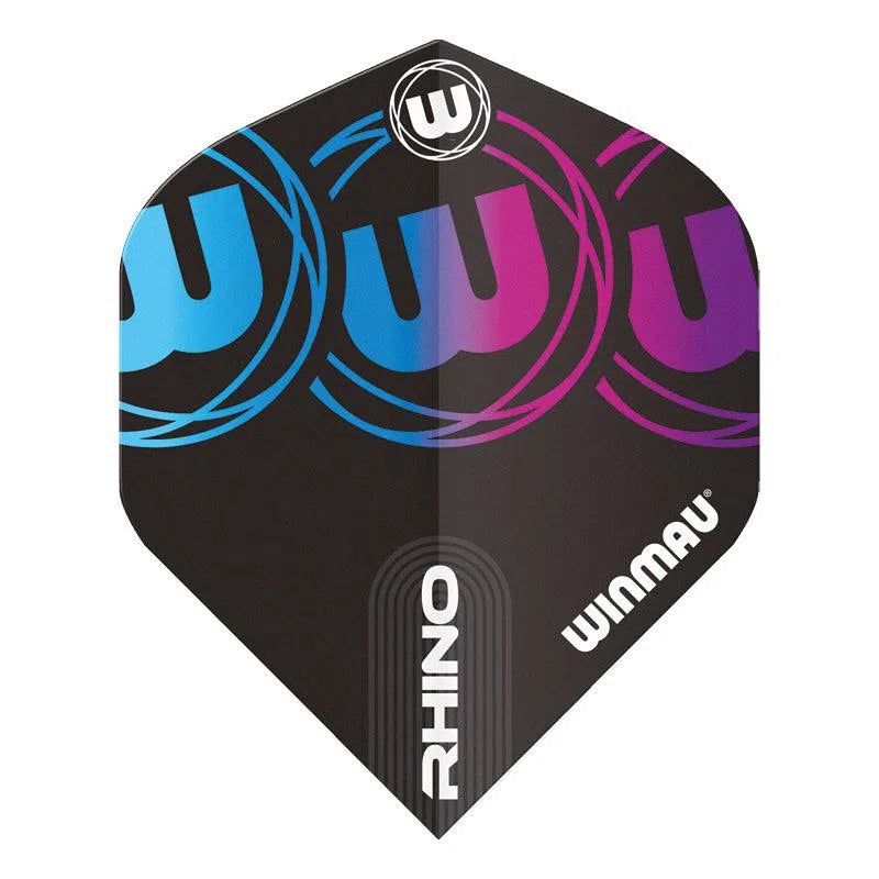 Winmau Rhino Standard Extra Thick Blue and Purple Flights