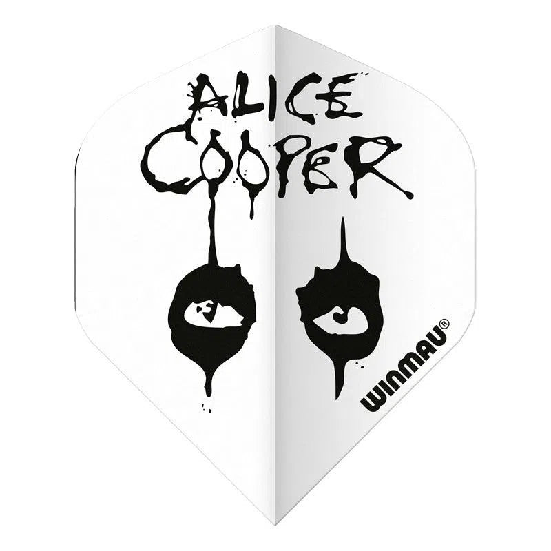Winmau Rock Band Extra Thick Standard Alice Cooper White Flights