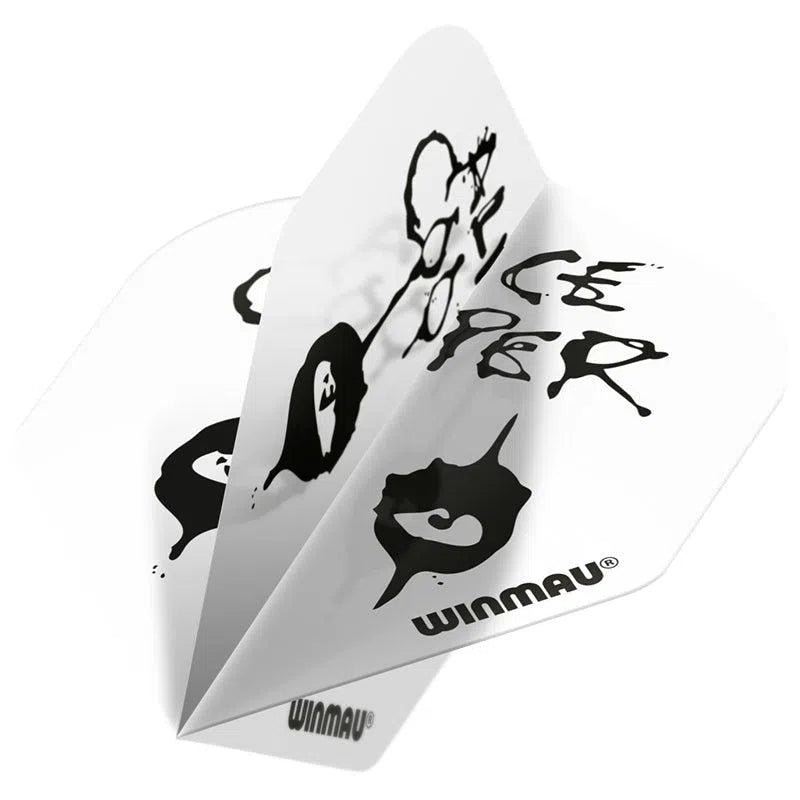 Winmau Rock Band Extra Thick Standard Alice Cooper White Flights