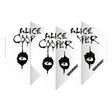 Winmau Rock Band Extra Thick Standard Alice Cooper White Flights