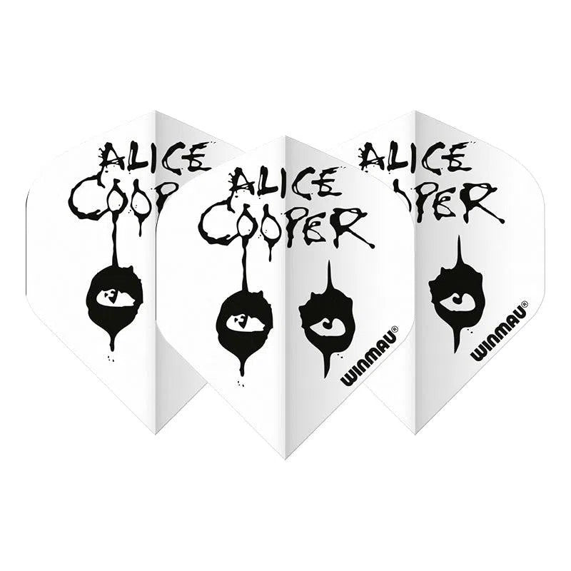 Winmau Rock Band Extra Thick Standard Alice Cooper White Flights