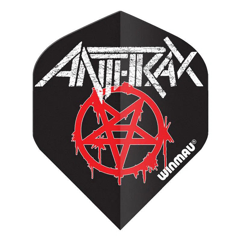 Winmau Rock Band Extra Thick Standard Anthrax Logo Flights