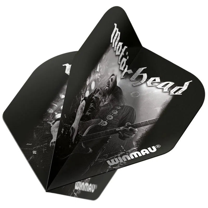 Winmau Rock Band Extra Thick Standard Lemmy Black and Grey Flights