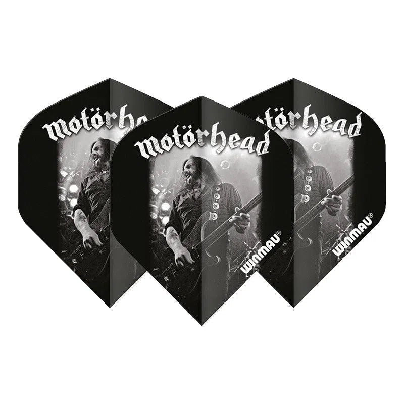 Winmau Rock Band Extra Thick Standard Lemmy Black and Grey Flights