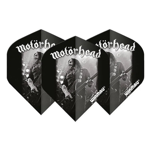 Winmau Rock Band Extra Thick Standard Lemmy Black and Grey Flights