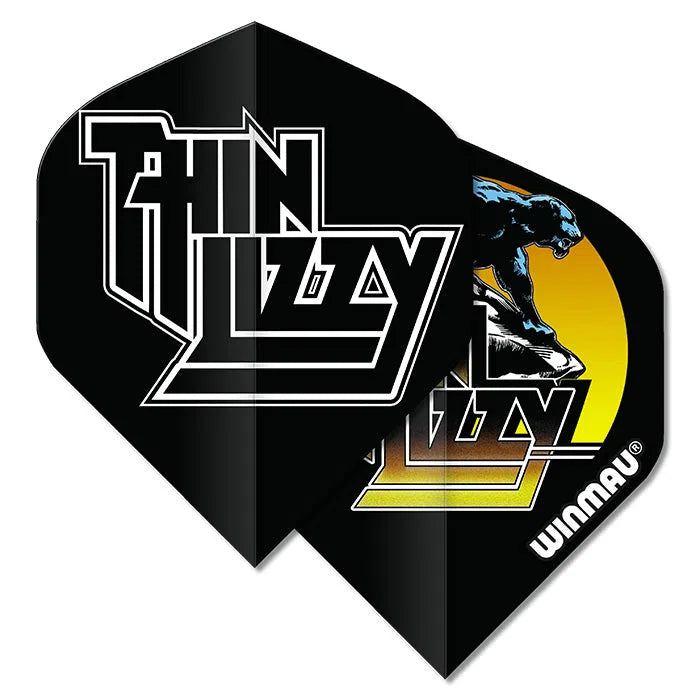 Winmau Rock Band Extra Thick Standard Thin Lizzy Black Flights