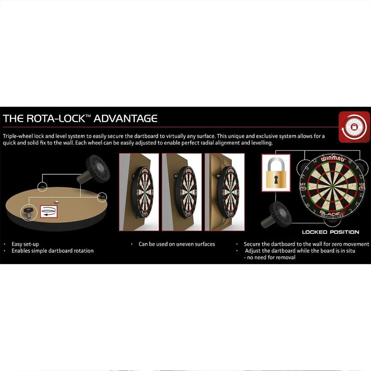 Winmau Rota Lock Fixing Kit