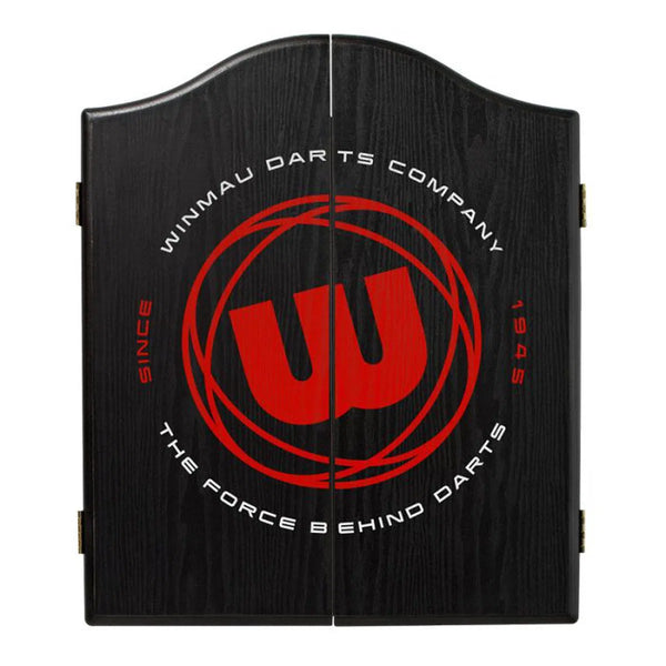 Winmau W Roundel Black Dartboard Cabinet-1-Premier Darts