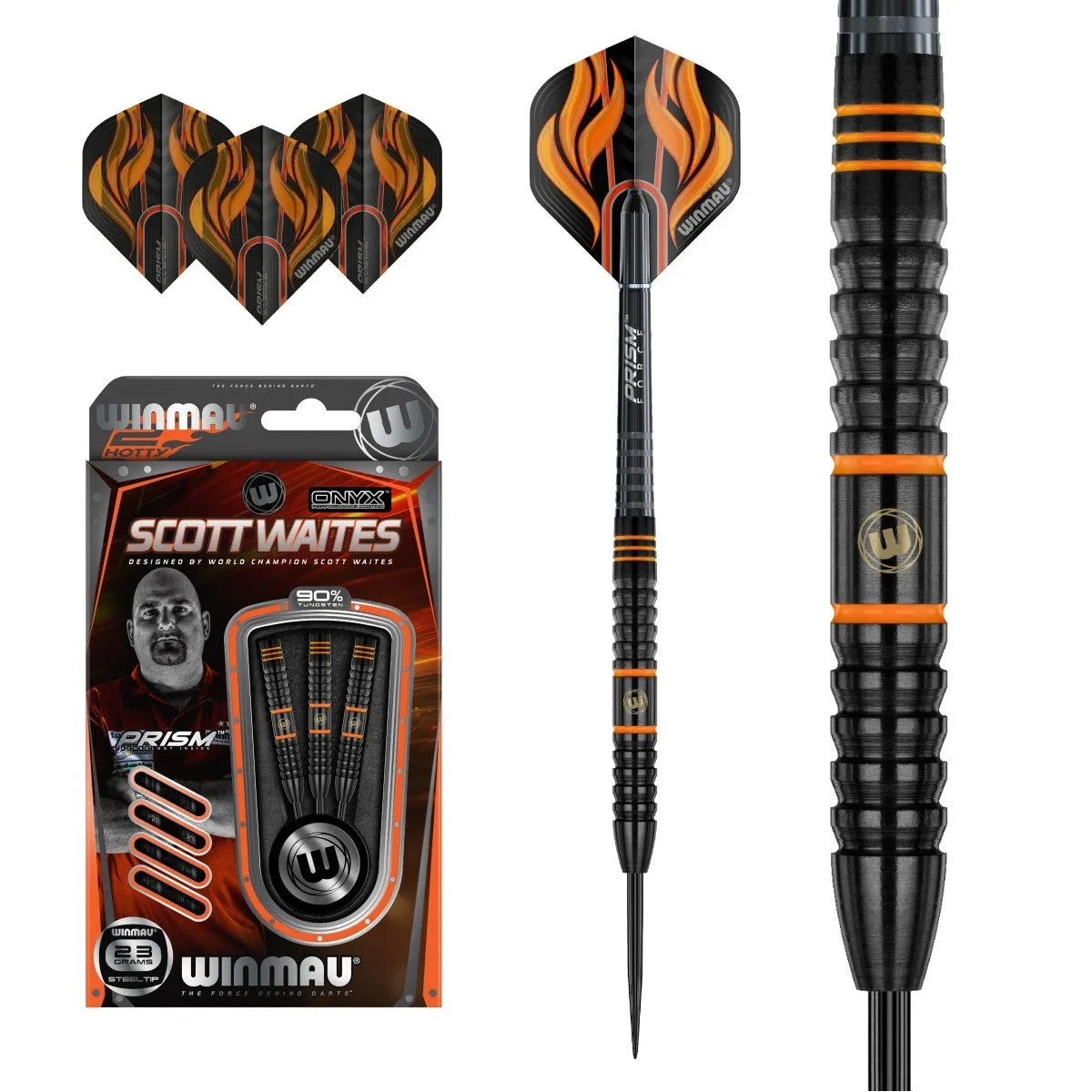 Winmau Scott Waites Conversion Set Brass Steel Tip Darts