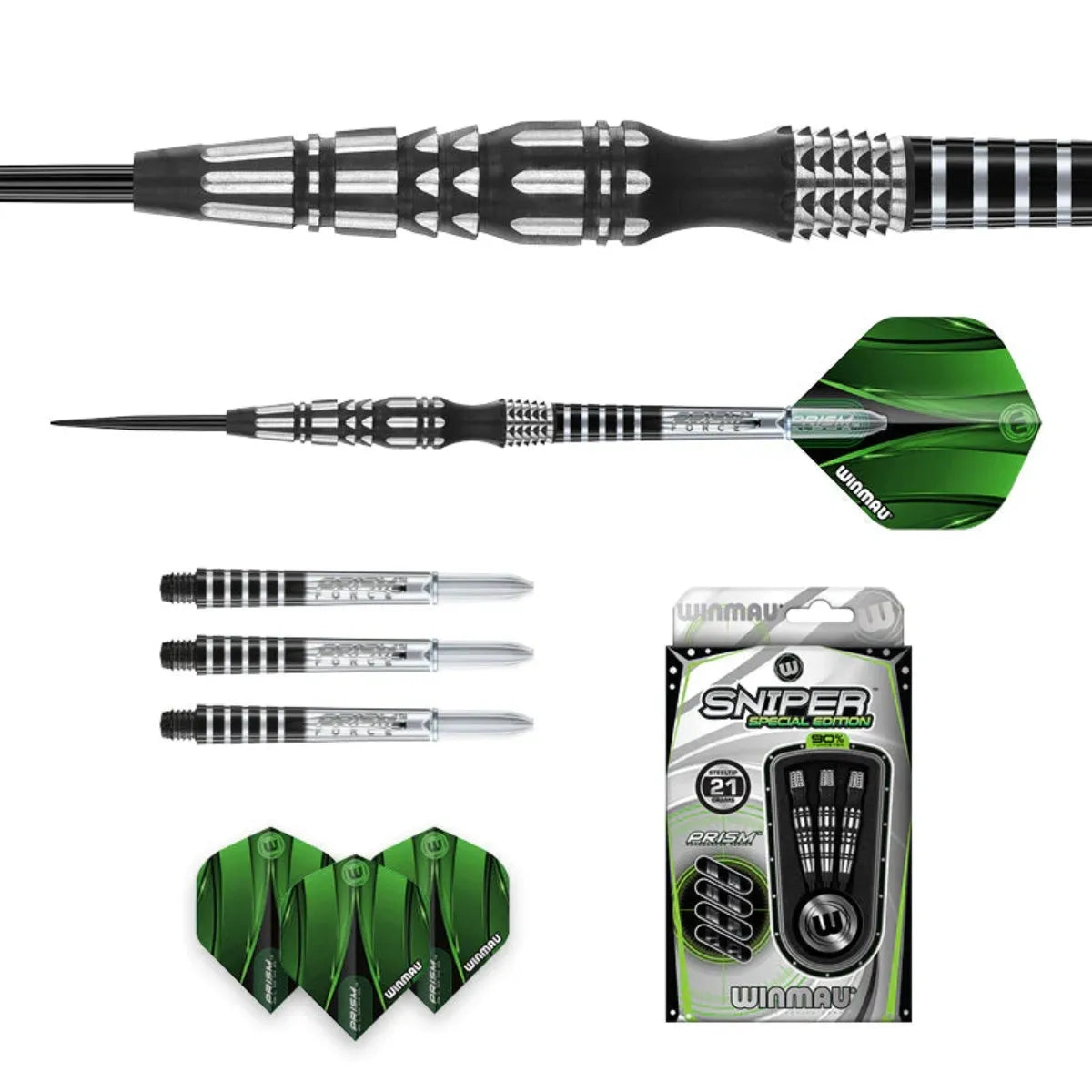 Winmau Sniper S.E. Style 2 90% Tungsten Steel Tip Darts
