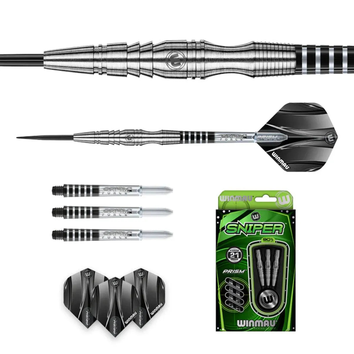 Winmau Sniper Style 3 90% Tungsten Steel Tip Darts