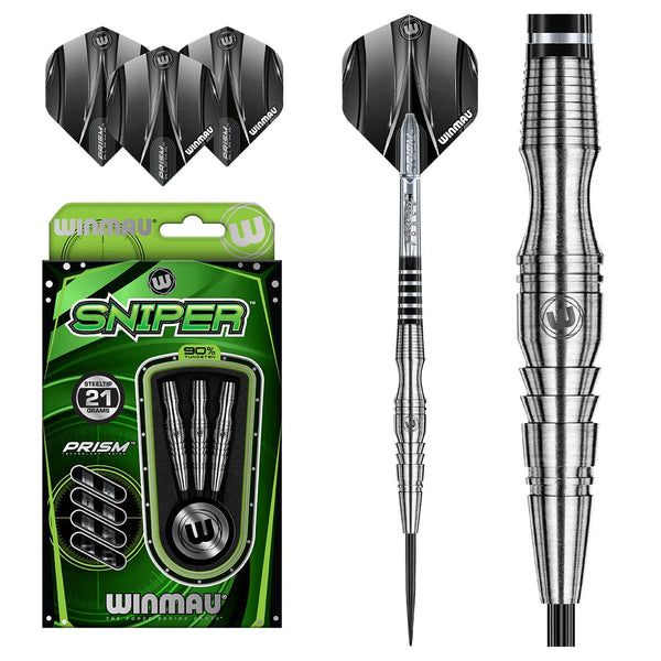 Winmau Sniper Style 3 90% Tungsten Steel Tip Darts-1-21 GRAM-Premier Darts