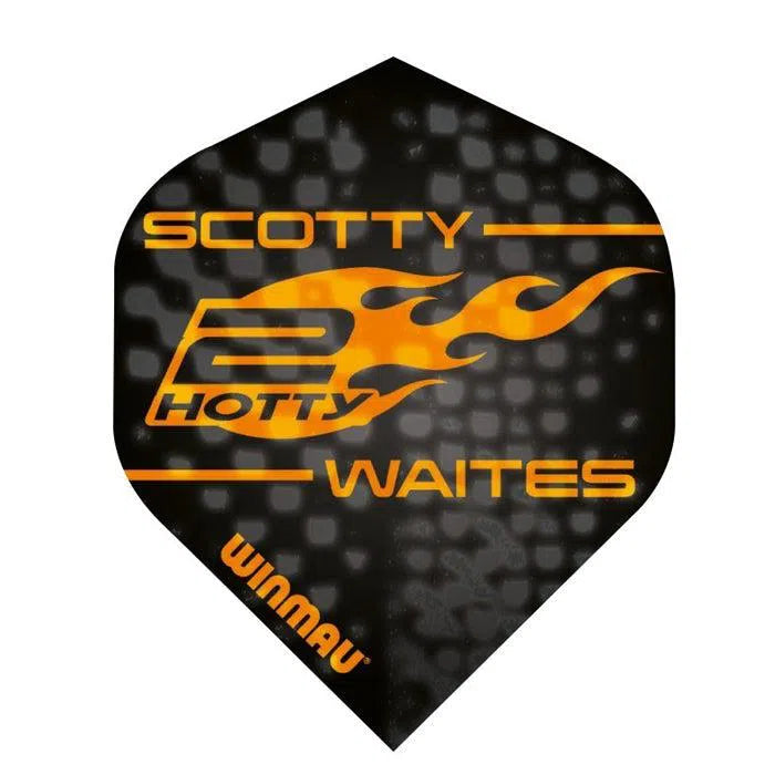 Winmau Specialist Players Standard Scott Waites Black and Orange Dart Flights