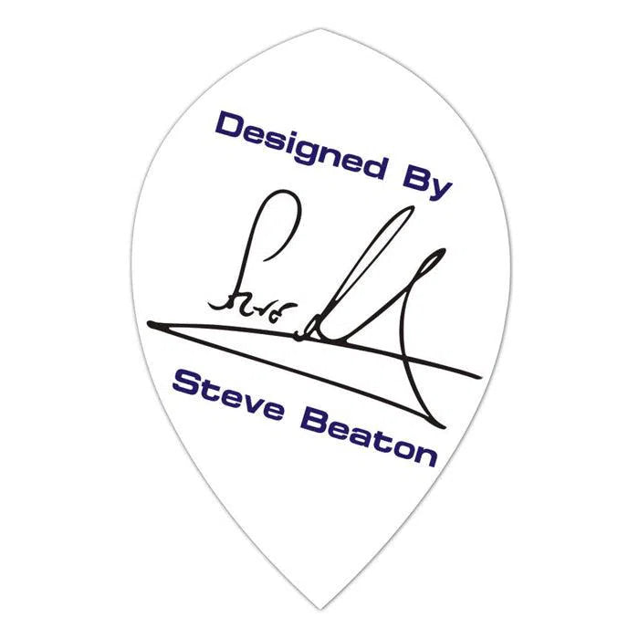 Winmau Specialist Players White Steve Beaton Dart Flights