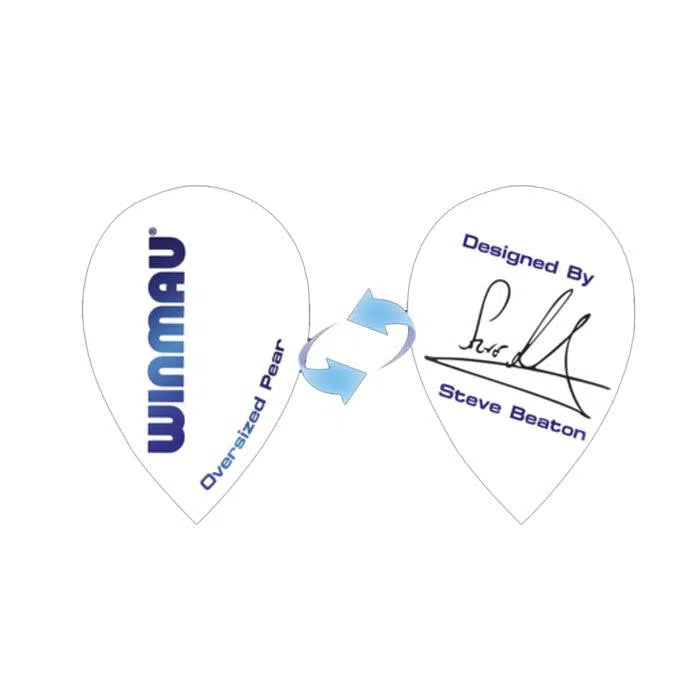 Winmau Specialist Players White Steve Beaton Dart Flights