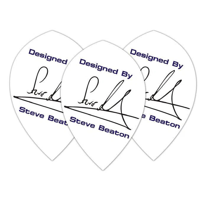 Winmau Specialist Players White Steve Beaton Dart Flights