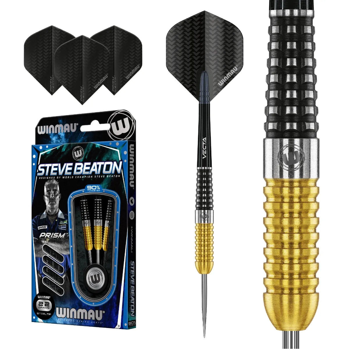Winmau Steve Beaton S.E. 90% Tungsten Steel Tip Darts