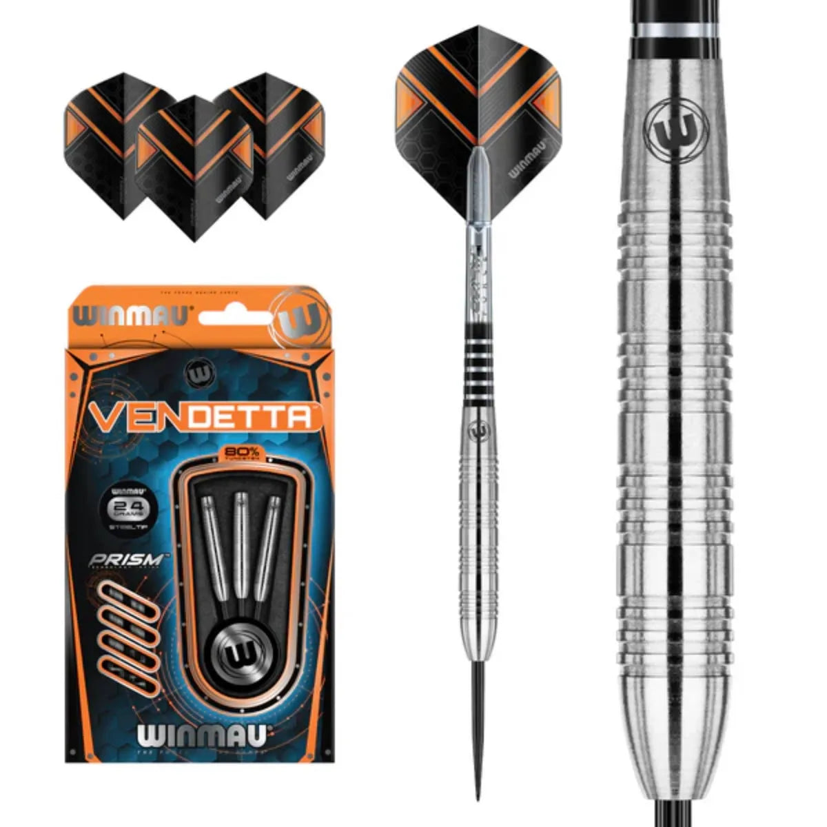 Winmau Vendetta 80% Tungsten Steel Tip Darts