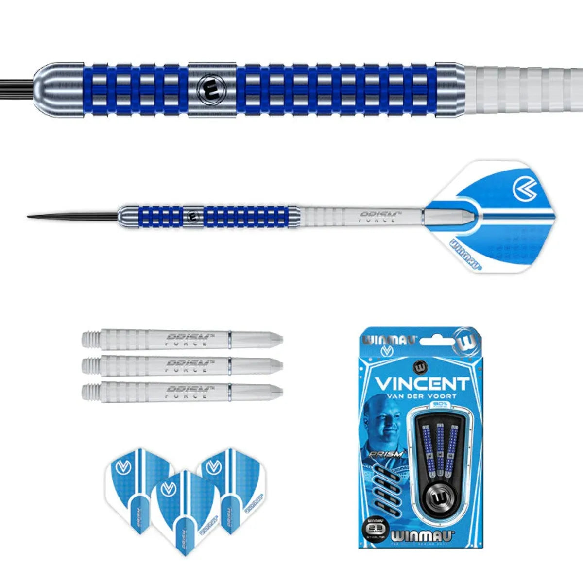 Winmau Vincent Van Der Voort 90% Tungsten Steel Tip Darts