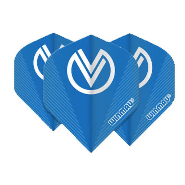 Winmau Vincent Van Der Voort Prism Delta Blue Extra Thick Dart Standard Flights-1-Premier Darts