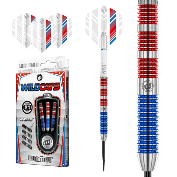 Winmau Wildcats 90% Tungsten Steel Tip Darts-1-21 GRAM-Premier Darts