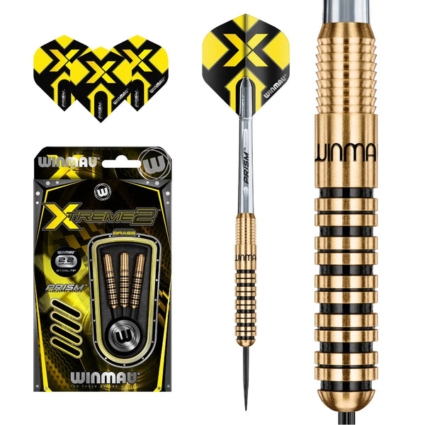 Winmau Xtreme2 Brass Steel Tip Darts-1-22 GRAM-Premier Darts