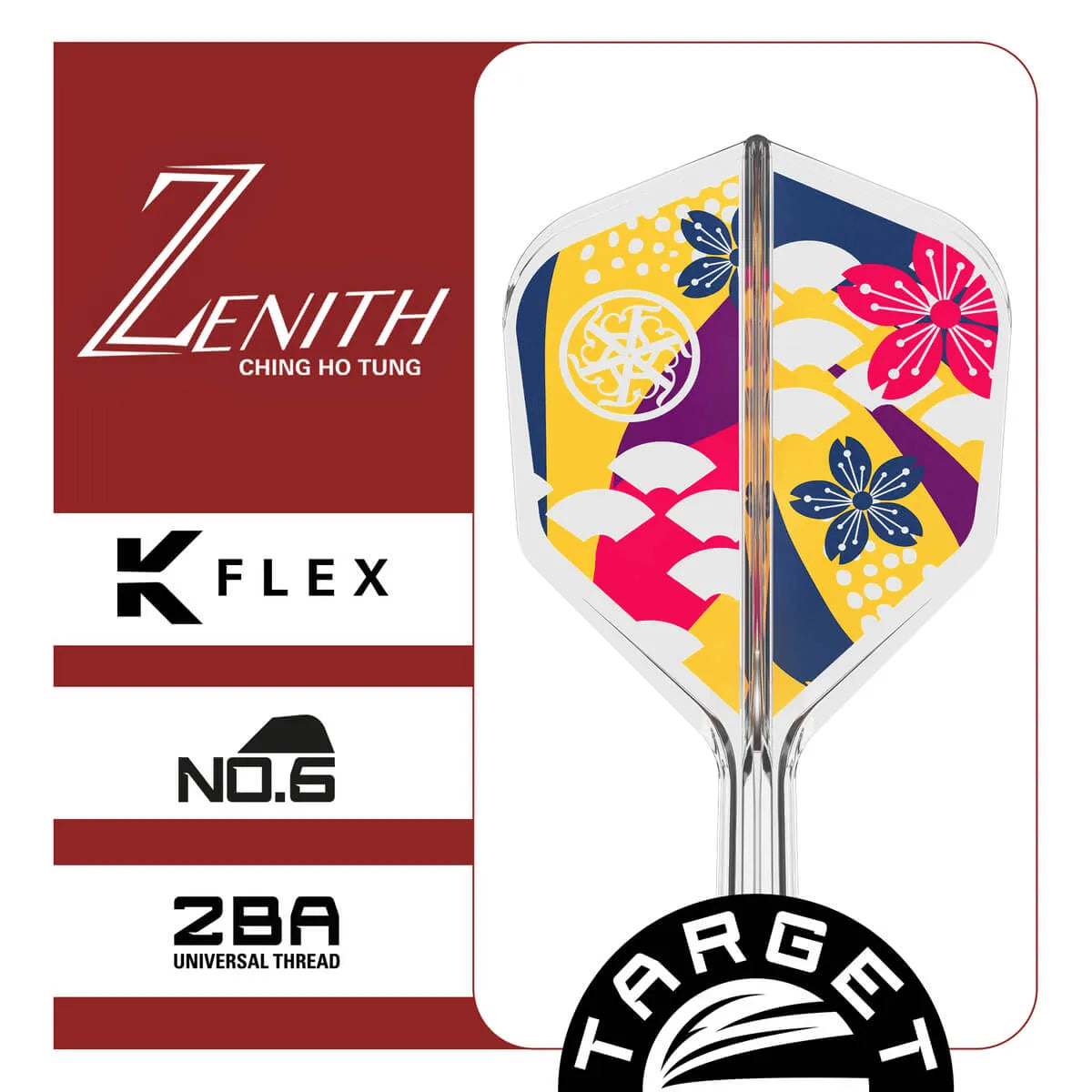 Target Japan Zenith G2 K-Flex Flight System No6-3-Short-Premier Darts