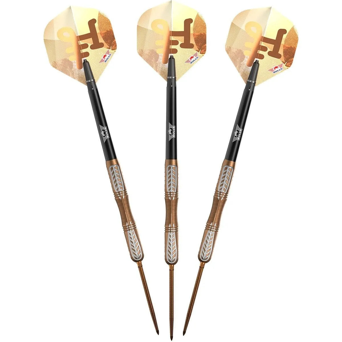 Bull's NL Bronzo True CP 90% Tungsten Steel Tip Darts-4-23 GRAM-Premier Darts