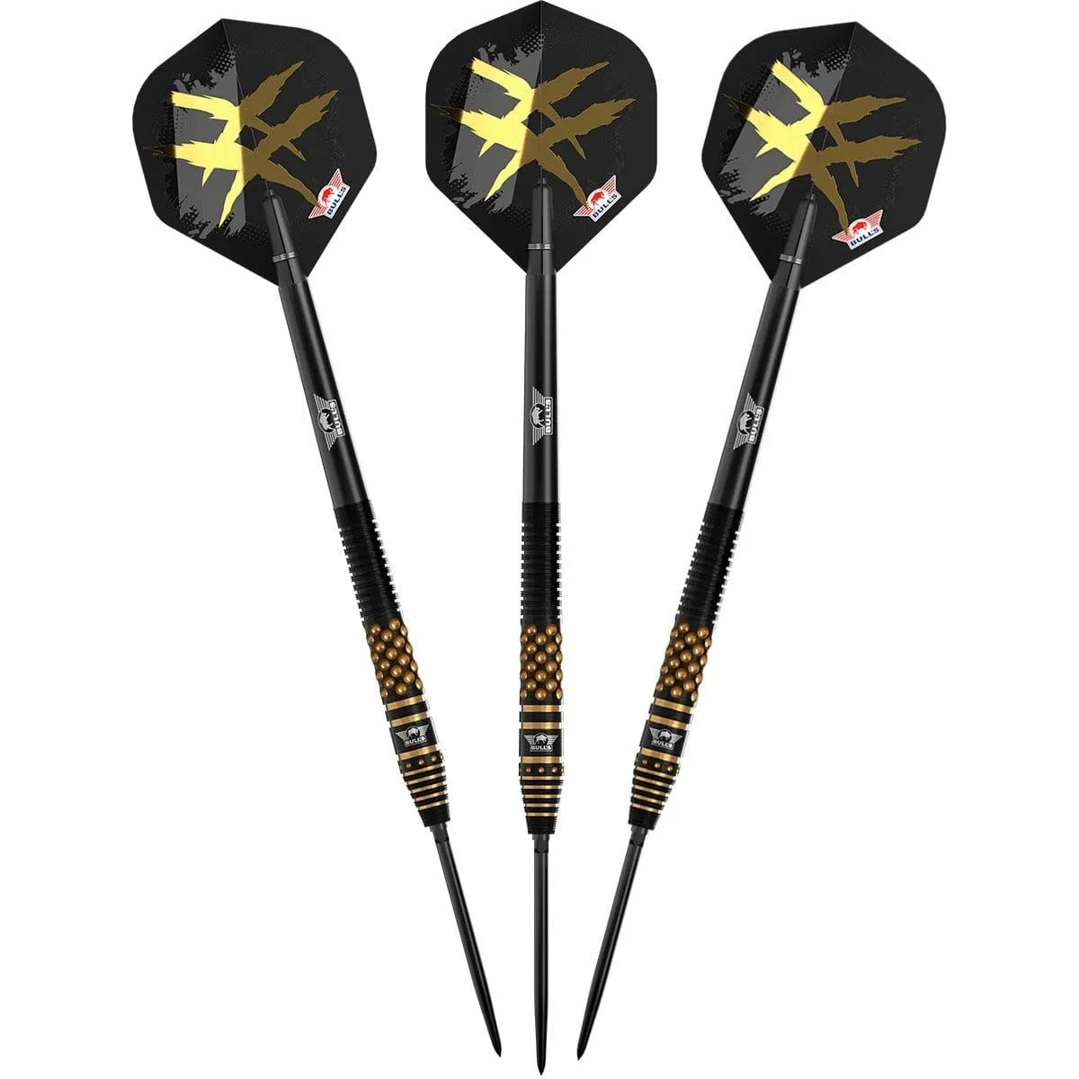 Bull's NL Richard Veenstra E2 Black CP 90% Tungsten Steel Tip Darts-4-23 GRAM-Premier Darts