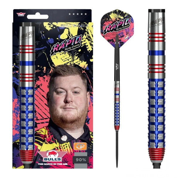 Bull's NL Ricky Evans CP 90% Tungsten Steel Tip Darts-1-20 GRAM-Premier Darts