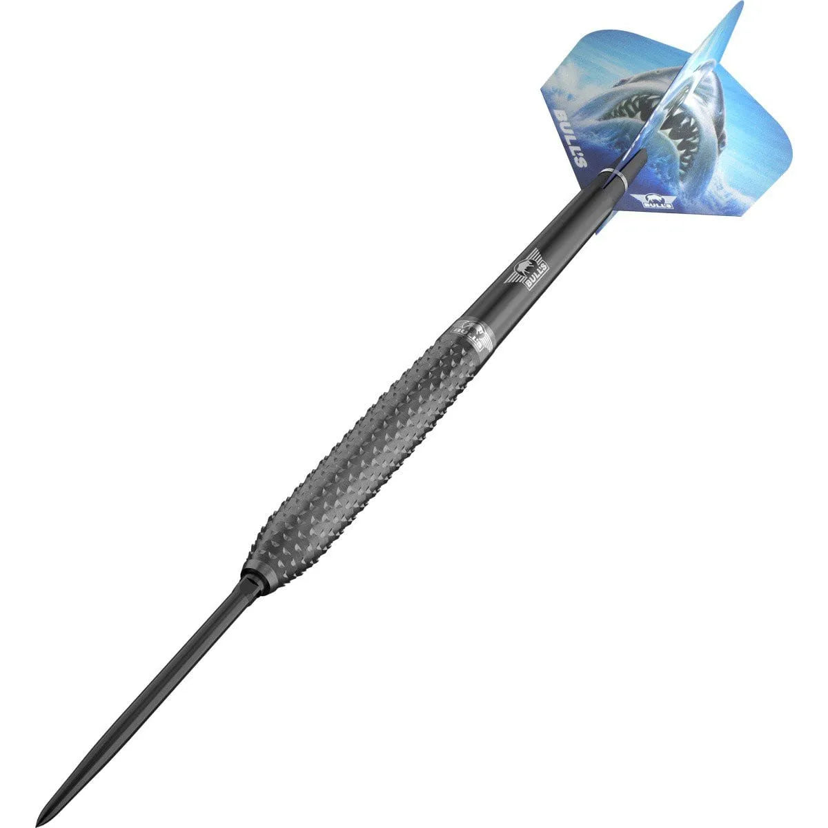 Bull's NL Shark Pro Black CP 90% Tungsten Steel Tip Darts-2-22 GRAM-Premier Darts