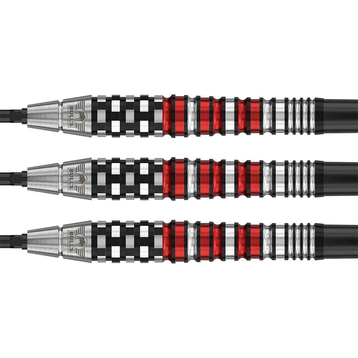 Bull's NL Red Flare CP 90% Tungsten Steel Tip Darts-3-19 GRAM-Premier Darts