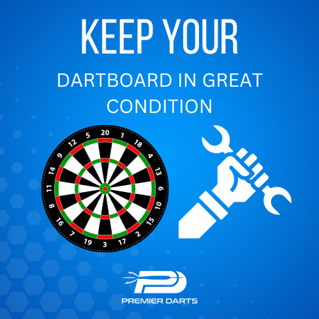 Dartboard with a white hand holding wrenches, symbolizing maintenance and care.