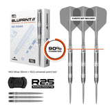 Mission BLUPRNT 003 DSGND R2.5 90% Tungsten Steel Tip Dart-2-22 GRAM-Premier Darts